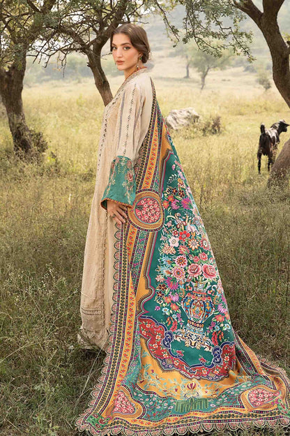 Maria B | M Prints Winter 24 | MPT-2407-A S Coffee Linen