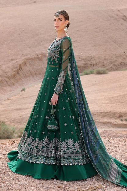 Maria B | Luxury Lawn 25 | D-2507-A XL Bottle Green Lawn