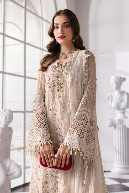 Maria B | Mbroidered 2025 | BD-3007 S Off White Shirt Style