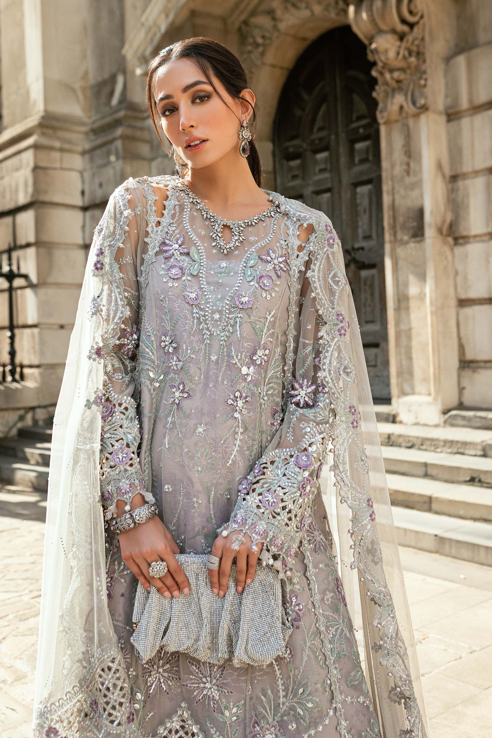 Maria B | Soiree Formals 25 | WF-09-07 by Maria B - Designer Dress - Type : Ladies Clothes - Available at Saira Sultan - 100% Original 