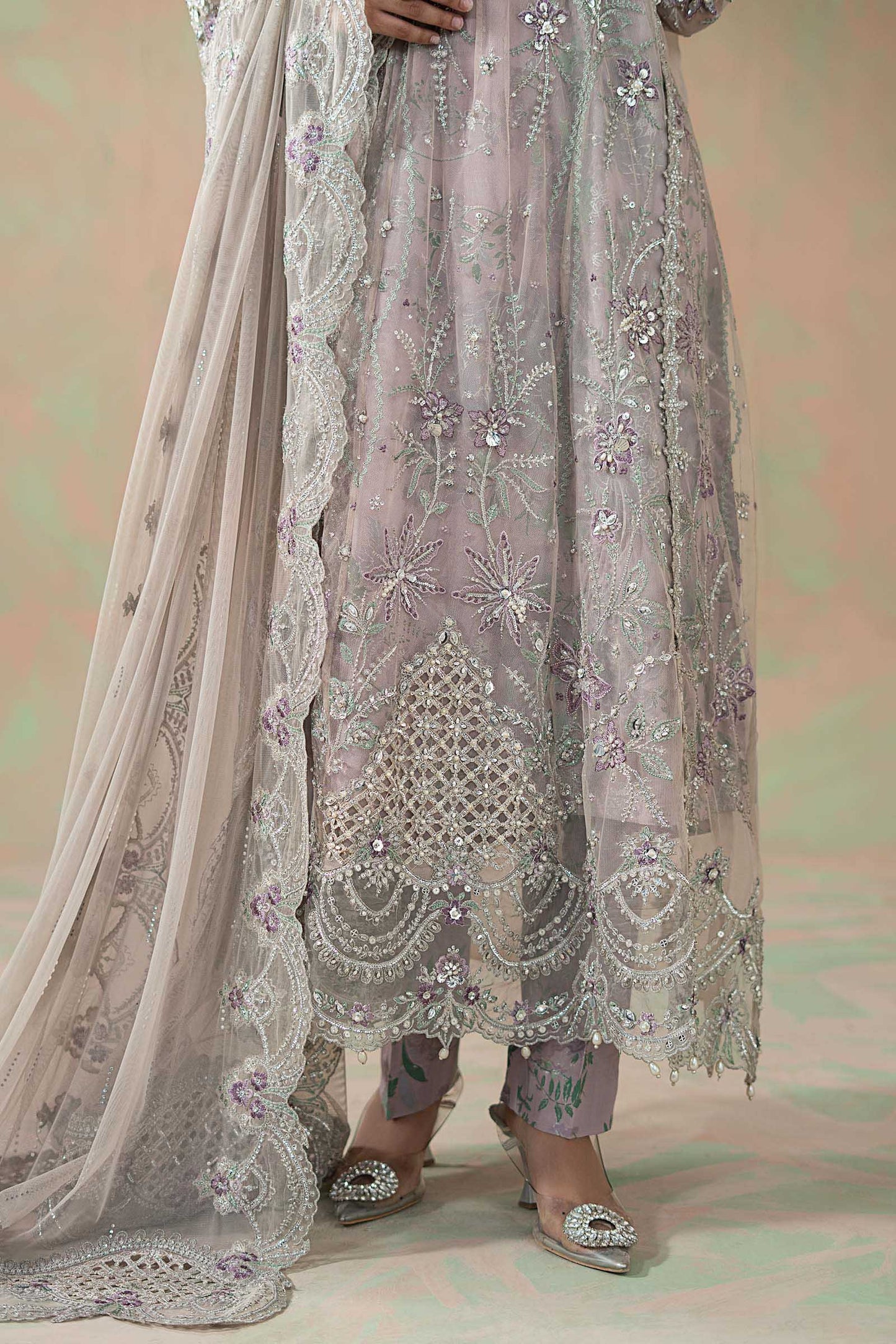 Maria B | Soiree Formals | WFS-09-07 by Maria B - Designer Dress - Type : Ladies Clothes - Available at Saira Sultan - 100% Original 