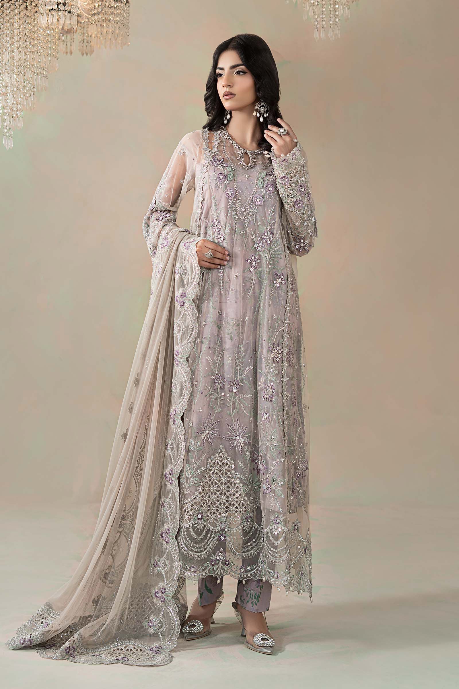 Maria B | Soiree Formals | WFS-09-07 by Maria B - Designer Dress - Type : Ladies Clothes - Available at Saira Sultan - 100% Original 