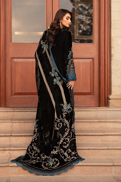Maria B | Winter Luxe 24 | Velvet DL-1208 - Pakistani Designer Dress - by Maria B | Type: Ladies Clothes - 100% Original at Saira Sultan