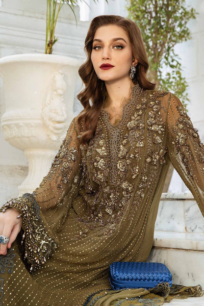 Maria B | Chiffon Formals 24 | Chiffon Suit | MPC-24-108 - Pakistani Designer Dress - by Maria B | Type: Formal - 100% Original at Saira Sultan