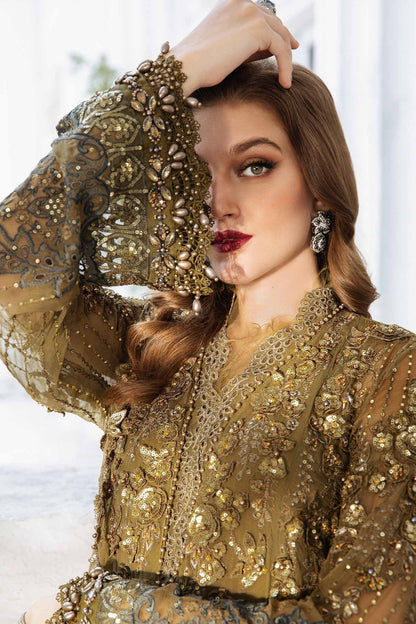 Maria B | Chiffon Formals 24 | Chiffon Suit | MPC-24-108 - Pakistani Designer Dress - by Maria B | Type: Formal - 100% Original at Saira Sultan