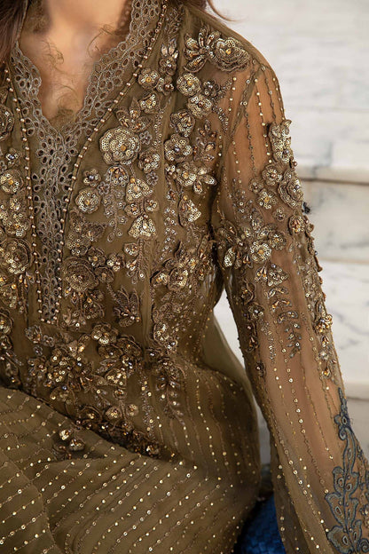 Maria B | Chiffon Formals 24 | Chiffon Suit | MPC-24-108 - Pakistani Designer Dress - by Maria B | Type: Formal - 100% Original at Saira Sultan
