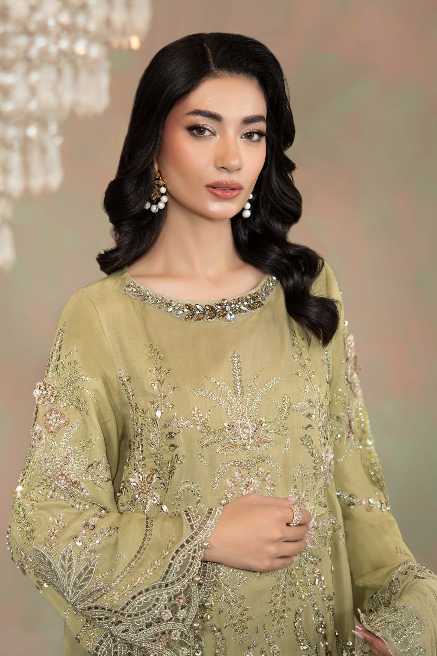 Maria B | Soiree Formals | WFS-09-08 by Maria B - Designer Dress - Type : Ladies Clothes - Available at Saira Sultan - 100% Original 