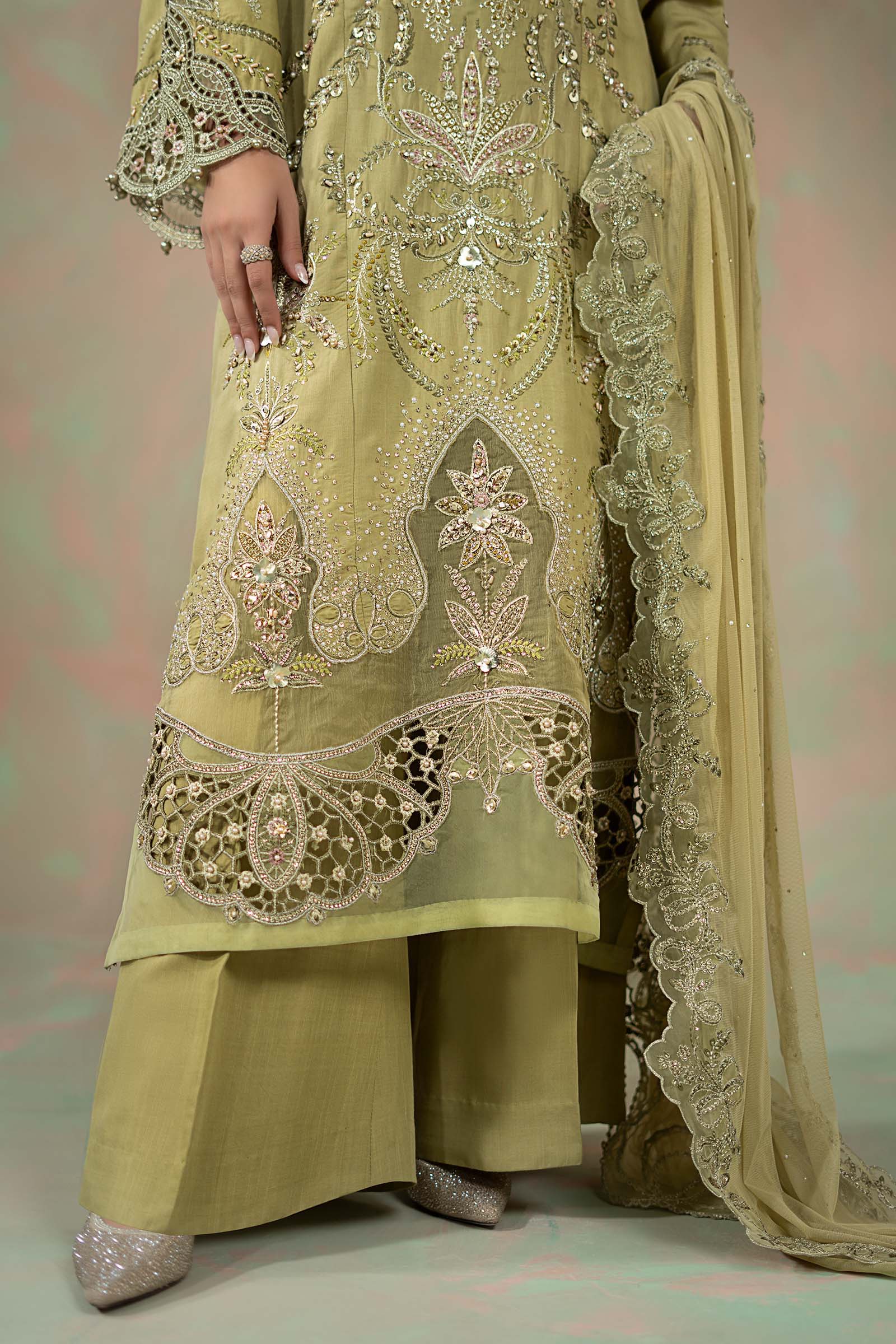 Maria B | Soiree Formals | WFS-09-08 by Maria B - Designer Dress - Type : Ladies Clothes - Available at Saira Sultan - 100% Original 