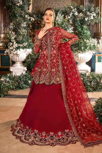 Maria B | Mbroidered Formals 24 | Organza Suit | BD-2908 - Pakistani Designer Dress - by Maria B | Type: Ladies Clothes - 100% Original at Saira Sultan