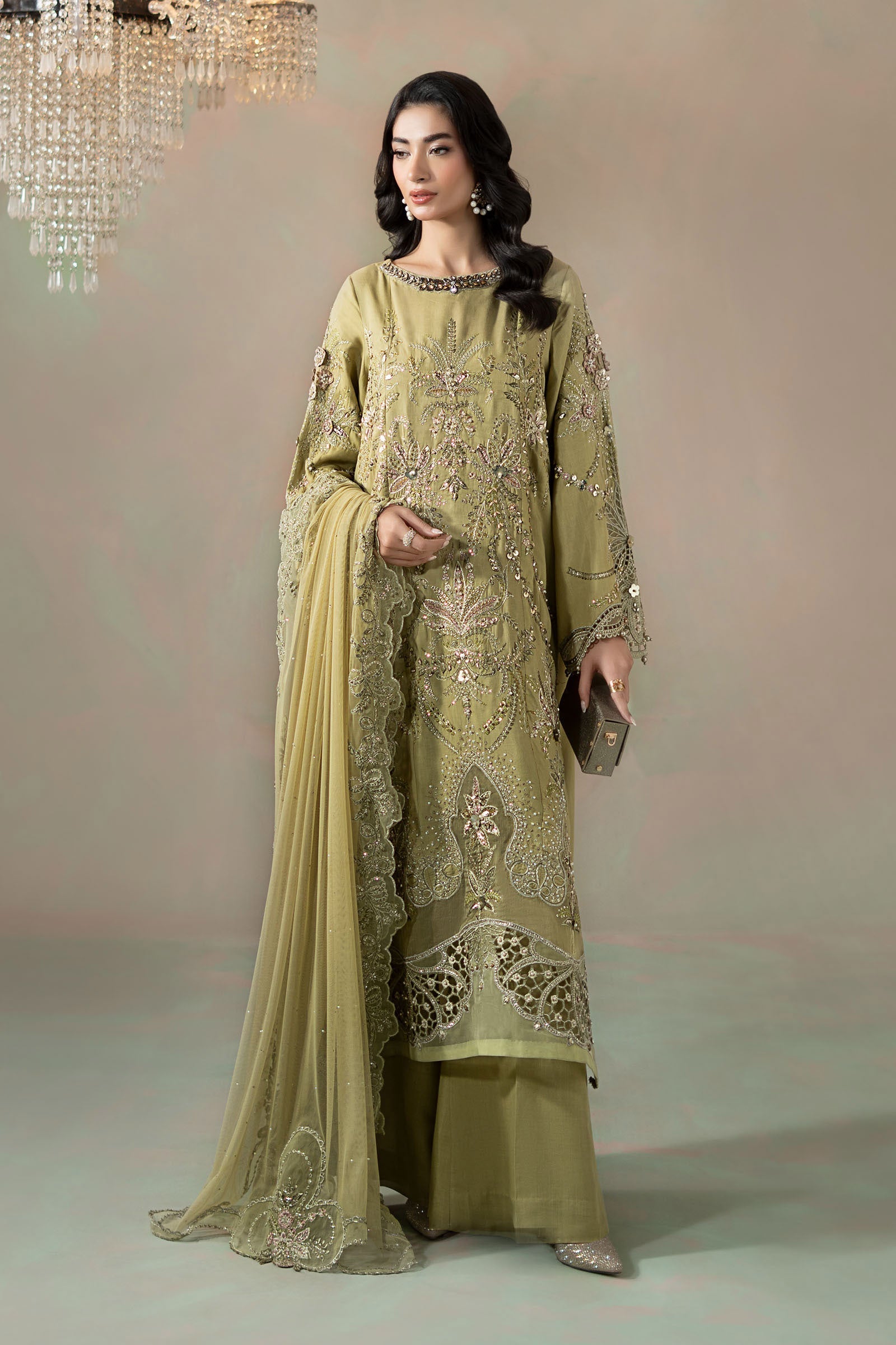 Maria B | Soiree Formals | WFS-09-08 by Maria B - Designer Dress - Type : Ladies Clothes - Available at Saira Sultan - 100% Original 