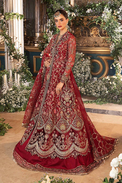 Maria B | Mbroidered Formals 24 | Organza Suit | BD-2908 - Pakistani Designer Dress - by Maria B | Type: Ladies Clothes - 100% Original at Saira Sultan
