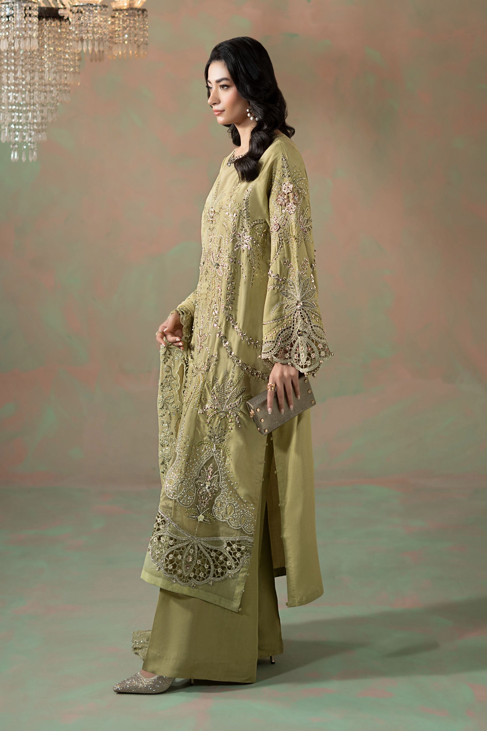 Maria B | Soiree Formals | WFS-09-08 by Maria B - Designer Dress - Type : Ladies Clothes - Available at Saira Sultan - 100% Original 