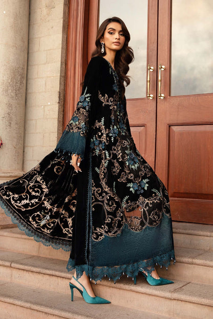 Maria B | Winter Luxe 24 | Velvet DL-1208 - Pakistani Designer Dress - by Maria B | Type: Ladies Clothes - 100% Original at Saira Sultan