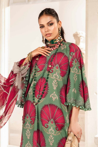 Maria.B | M Print Eid Edit | MPT-2209-A - Pakistani Designer Dress - by Maria B | Type: Luxury - 100% Original at Saira Sultan