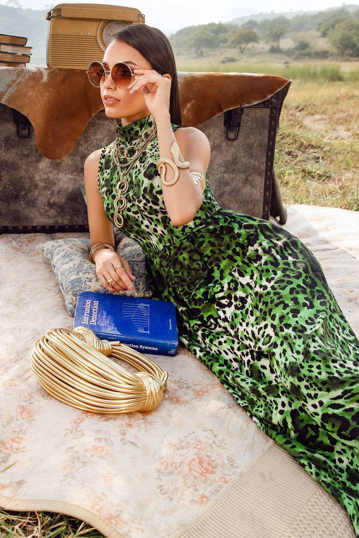 Maria B | M Prints Winter 24 | MPT-2409-A M Green Long Shirt