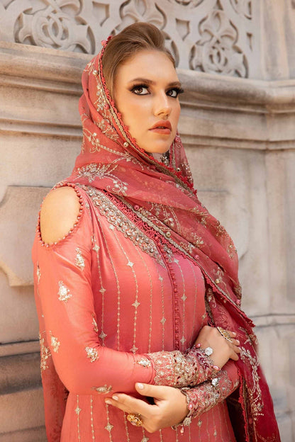 Maria B | Sateen Formals 24 | CST-809 - Pakistani Designer Dress - by Maria B | Type: Formal - 100% Original at Saira Sultan