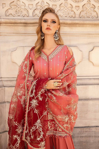 Maria B | Sateen Formals 24 | CST-809 - Pakistani Designer Dress - by Maria B | Type: Formal - 100% Original at Saira Sultan