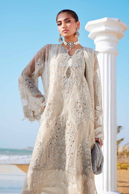Maria B | Eid Collection 25 | 25-09 Custom Size Ivory Lawn