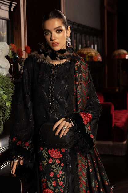 Maria B | Winter Luxe 25 | WL-1309 by Maria B - Designer Dress - Type : Ladies Clothes - Available at Saira Sultan - 100% Original 