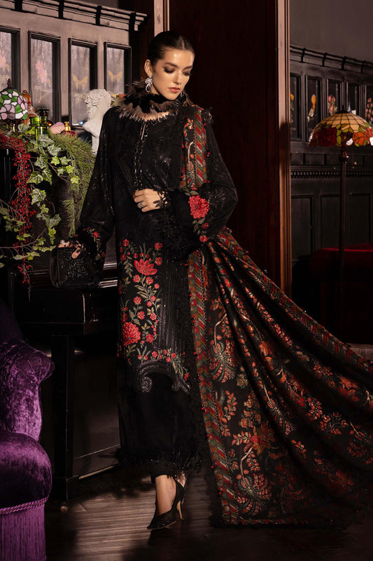 Maria B | Winter Luxe 25 | WL-1309 by Maria B - Designer Dress - Type : Ladies Clothes - Available at Saira Sultan - 100% Original 