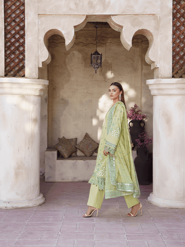 Zebtan | Zeenat Luxury Lawn Eid Collection | ZL 02 - Pakistani Designer Dress - by Zebtan | Type: Luxury - 100% Original at Saira Sultan