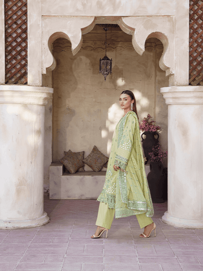 Zebtan | Zeenat Luxury Lawn Eid Collection | ZL 02 - Pakistani Designer Dress - by Zebtan | Type: Luxury - 100% Original at Saira Sultan