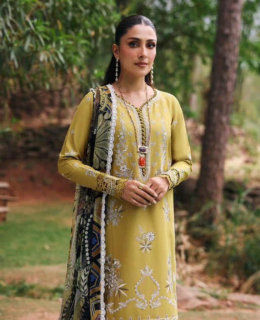 Republic Womenswear | Talia Luxury Lawn 25 | D1-A - Numa XS Mist Yellow Lawn
