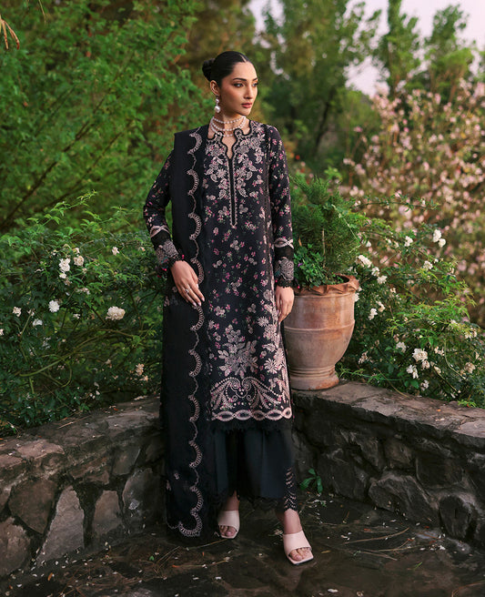 Republic Womenswear | Talia Luxury Lawn 25 | D2-A - Aria XS Black Lawn