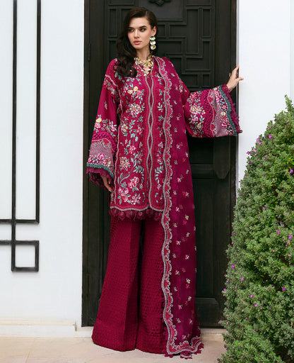 Republic Womenswear | Kalani Eid Luxury Lawn 25 | D2-A - Ayla XS Red Lawn