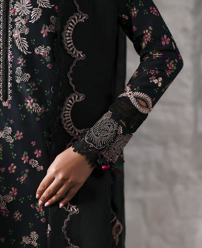 Republic Womenswear | Talia Luxury Lawn 25 | D2-A - Aria M Black Lawn
