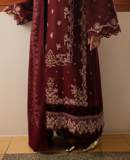 Republic Womenswear | Rosalee Winter 24 | D2 (Inara) S Blood Red Karandi
