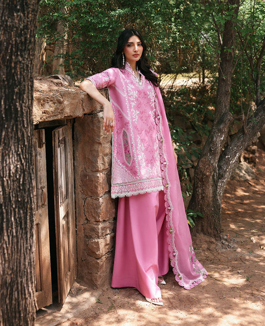 Republic Womenswear | Talia Luxury Lawn 25 | D8-A - Revaa XS Pink Lawn