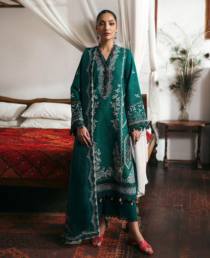 Republic Womenswear | Talia Luxury Lawn 25 | D8-B - Nia S Teal Green Lawn