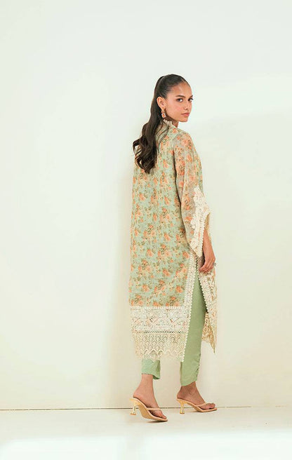 Dhanak | Signature Pret | SS24DA-2590 GREEN - Pakistani Designer Dress - by Dhanak | Type: Ladies Clothes - 100% Original at Saira Sultan
