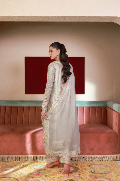 Dhanak | Chiffon Pret | SS25DA-2711 S Off White Chiffon