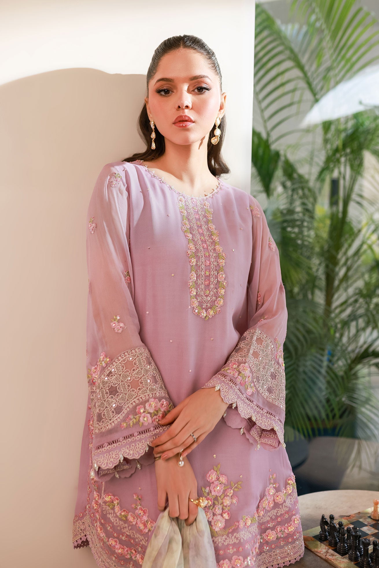 Dhanak | Chiffon Pret | SS25DA-2718 M Lilac Chiffon