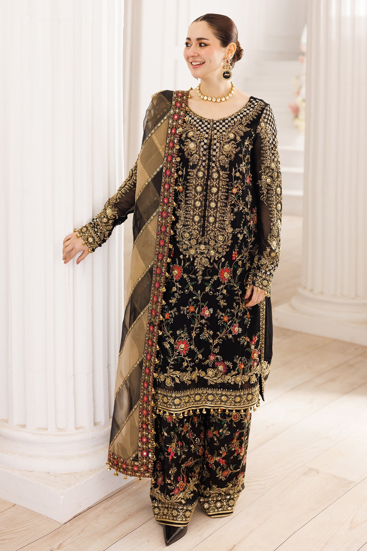Charizma | Dastaan e Jashaan 25 | DJ5-03 M Black Chiffon