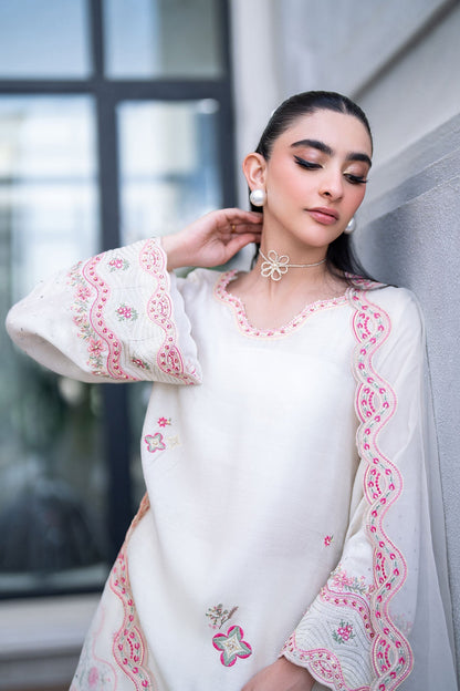 Dhanak | SS 25 Luxury Pret | SS25DL-0317 XL Ivory Cotton Net