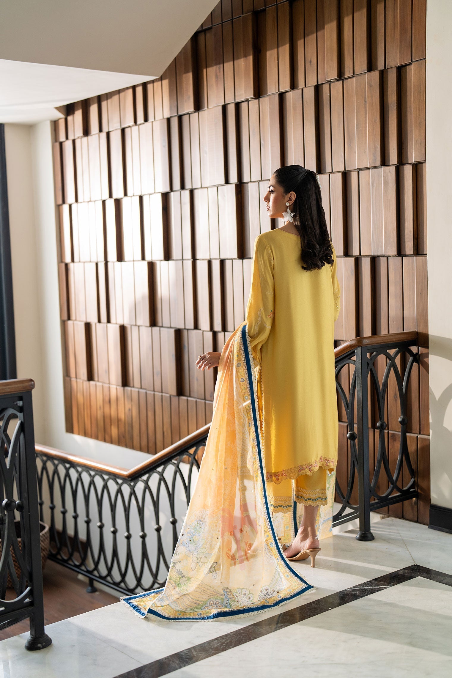 Dhanak | SS 25 Luxury Pret | SS25DL-0316 S Maize Yellow Cotton Silk