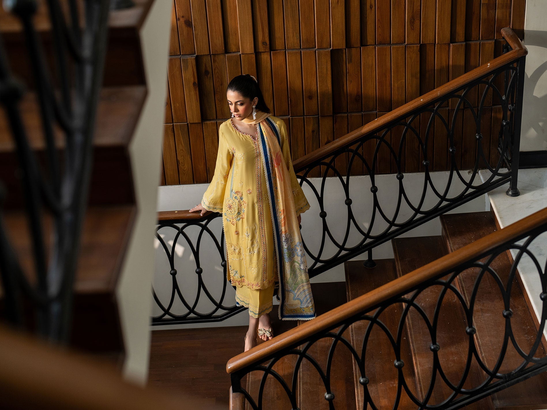 Dhanak | SS 25 Luxury Pret | SS25DL-0316 L Maize Yellow Cotton Silk