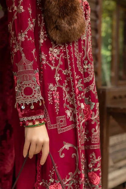 Maria B | Linen 23 | Deep Pink DL-1112 - Pakistani Designer Dress - by Maria B | Type: Luxury - 100% Original at Saira Sultan