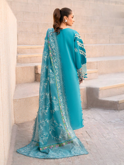 Parishay | Dil e Raqsam Festive Eid Lawn | DR-03 S Denium Blue Lawn