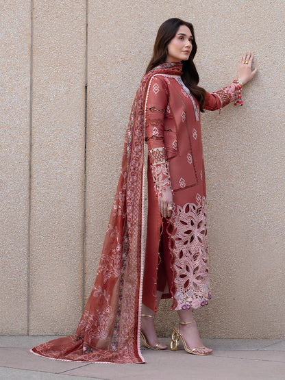 Parishay | Dil e Raqsam Festive Eid Lawn | DR-04 XL Champagne Pink Lawn