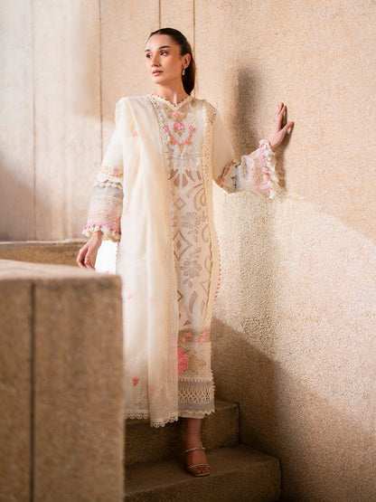 Parishay | Dil e Raqsam Festive Eid Lawn | DR-05 L Ivory Lawn