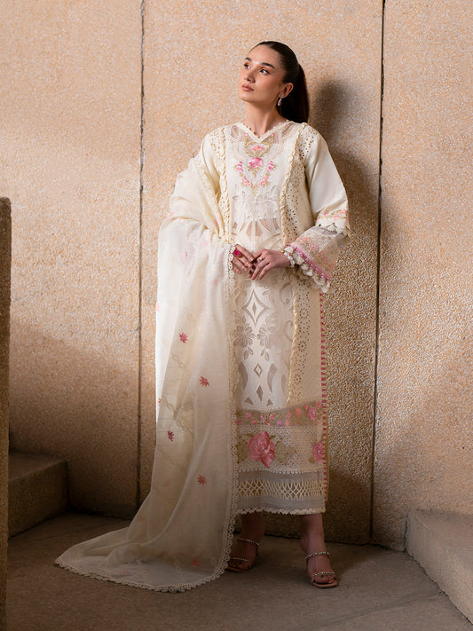 Parishay | Dil e Raqsam Festive Eid Lawn | DR-05 XS Ivory Lawn