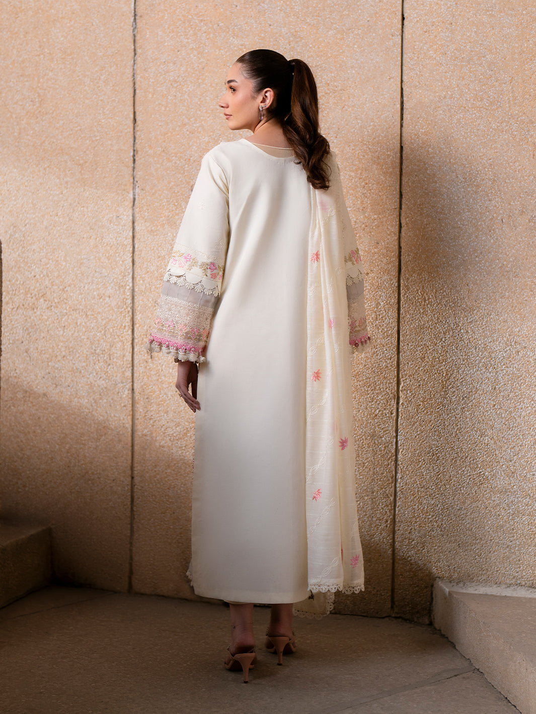 Parishay | Dil e Raqsam Festive Eid Lawn | DR-05 S Ivory Lawn