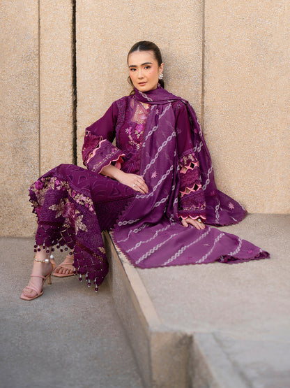 Parishay | Dil e Raqsam Festive Eid Lawn | DR-06 M Plum Lawn