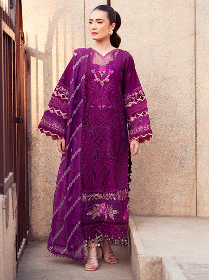 Parishay | Dil e Raqsam Festive Eid Lawn | DR-06 XS Plum Lawn
