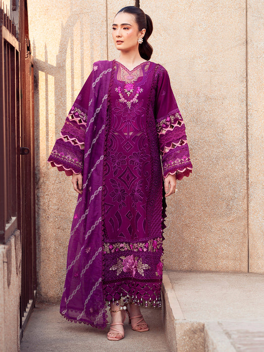 Parishay | Dil e Raqsam Festive Eid Lawn | DR-06 XS Plum Lawn