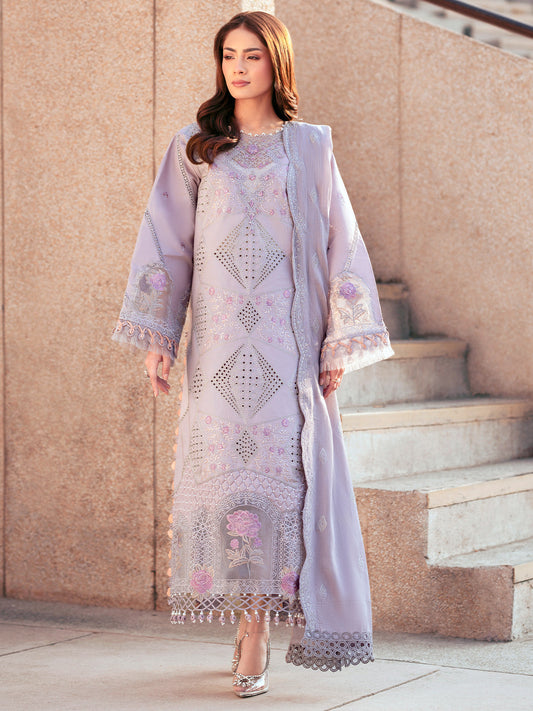 Parishay | Dil e Raqsam Festive Eid Lawn | DR-07 XS Lilac Lawn